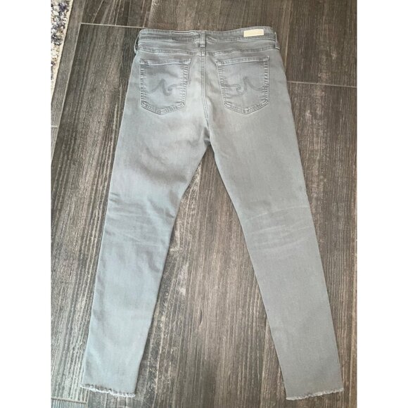 A.G. Adriano Goldschmied The Farrah Skinny Ankle Jeans 31R Light Grey - Picture 4 of 5